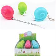 TAPE MEASURE RETRACTABLE SNAIL 100CM/40IN, LIME PINK BLUE 12/COL DISPLAY/36